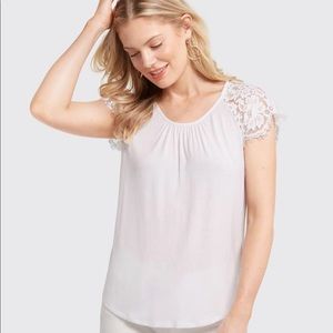 Draper James lace shoulder tank